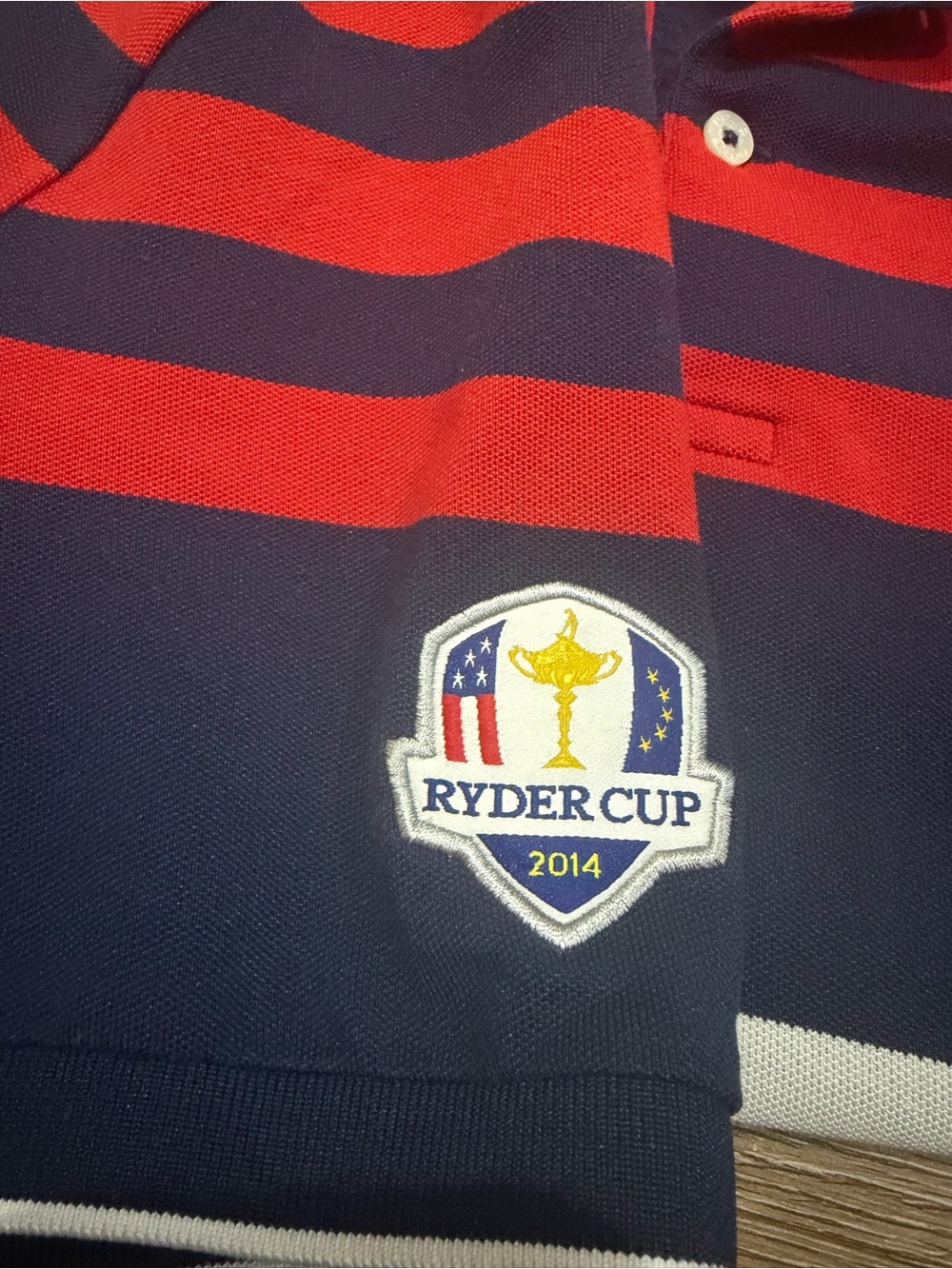Polo Golf Ralph Lauren Ryder Cup 2014 USA Performance Polo Shirt Big Pony  Small - Picture 6 of 9